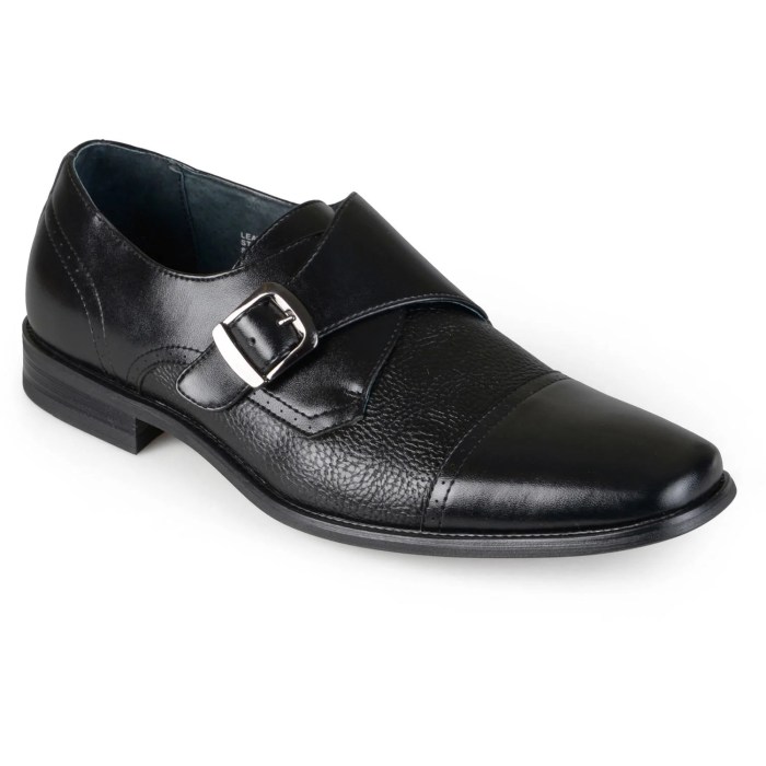 Mens dress shoes with buckle