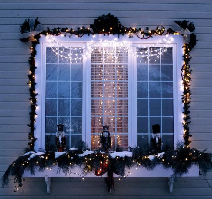 How to decorate christmas window