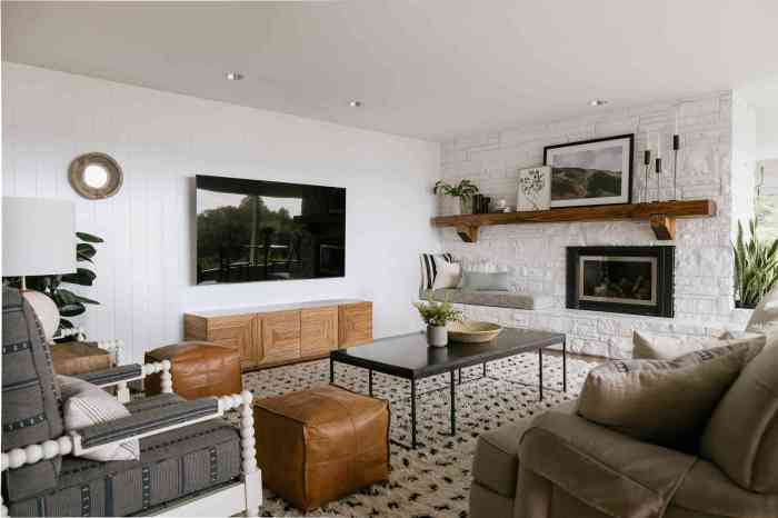 How to decorate living room with white walls