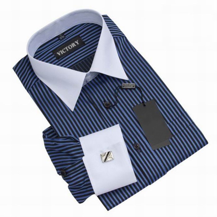 Men's dress shirt with french cuffs