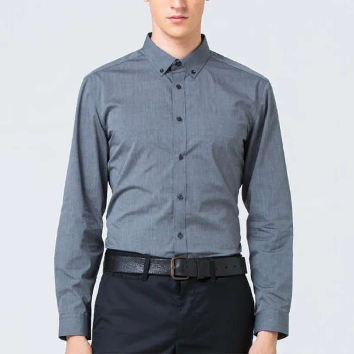 Grey dress shirt mens outfit