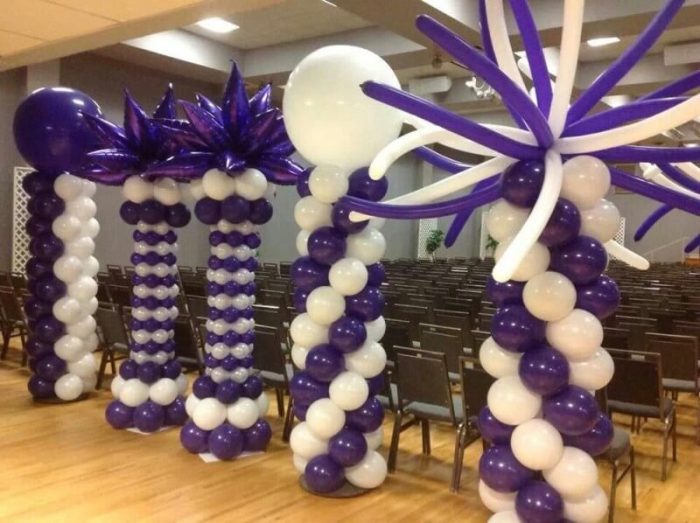 How to make a balloon tower decoration