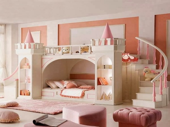 How to decorate a girls room with bunkbeds