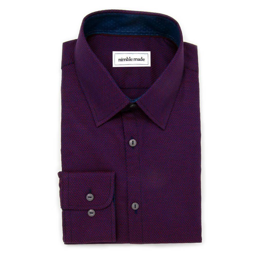 Plum dress shirt men