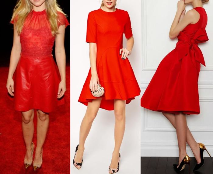 Best color shoes for red dress